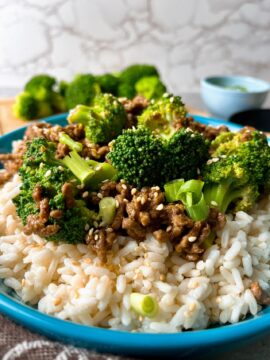 sesame beef with broccoli