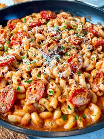pasta with parmesan roasted tomatoes