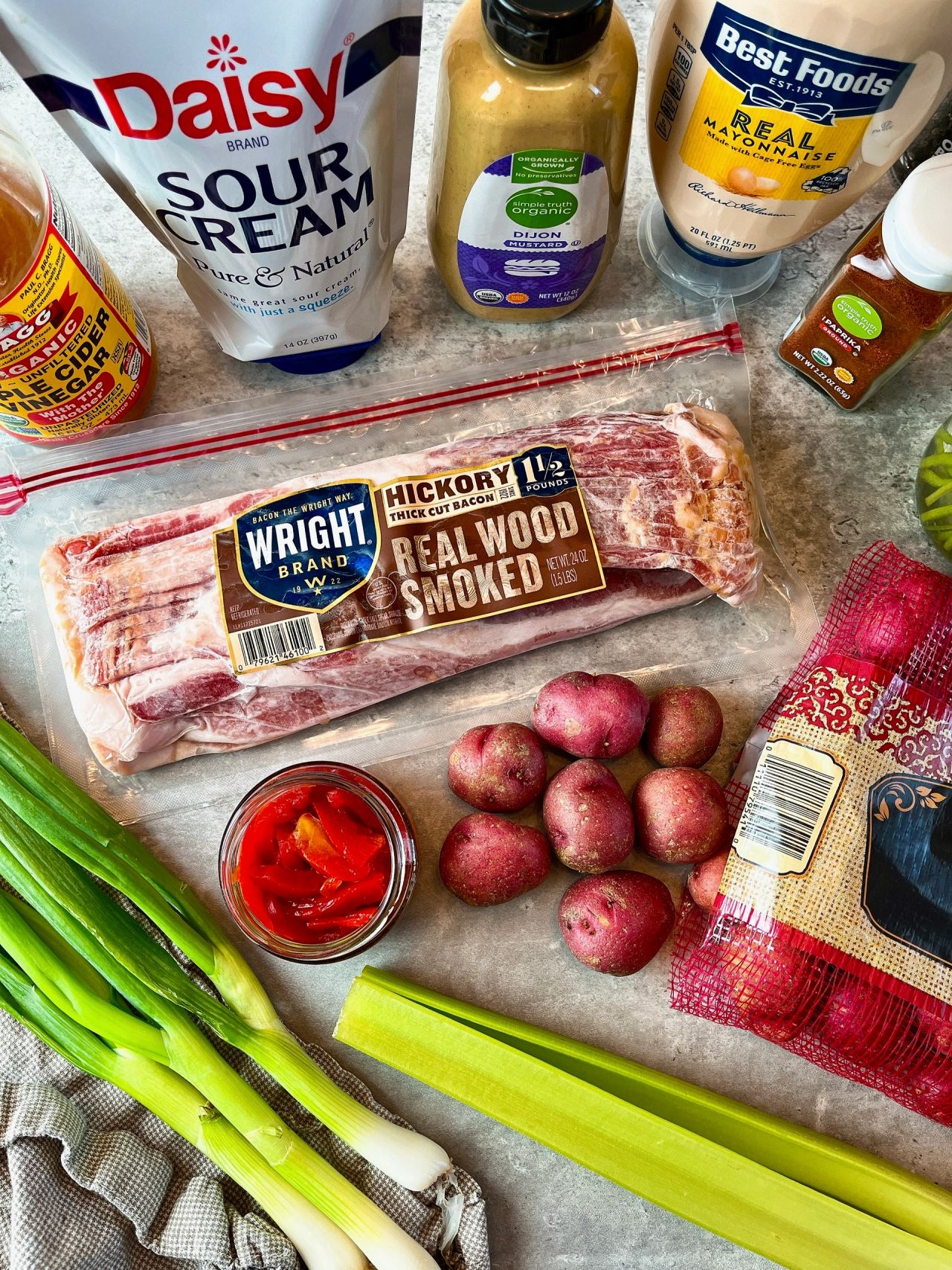 ingredients for potato salad