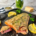pesto glazed salmon