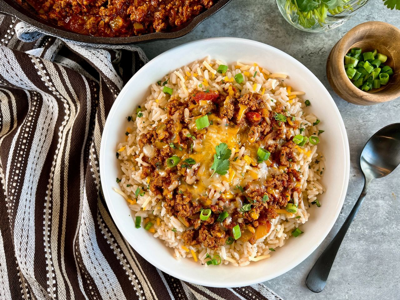 salsa beef and rice