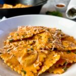 Ravioli with Creamy Tomato Sauce