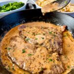 Steaks with Garlic Cream Sauce