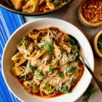 Tortellini and Spinach Stew