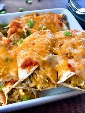 Breakfast Burritos with Quinoa and Brown Rice