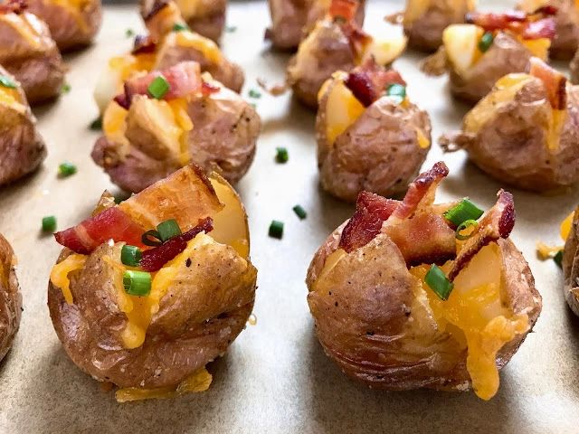 stuffed mini potatoes