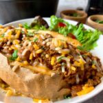 Chili Stuffed Sweet Potatoes