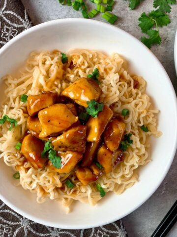 Pineapple Chicken with Ramen