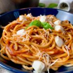 Spaghetti alla Vodka with Fresh Mozzarella