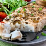baked fish with Scallion-Wine Butter