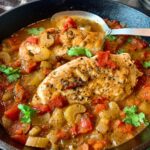 Skillet Chicken with Fire Roasted Tomatoes